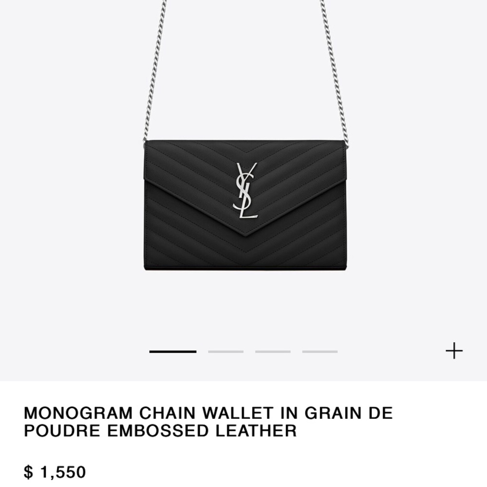 Ysl crossbody leather bag